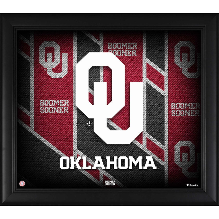 Oklahoma Sooners Framed 15'' x 17'' Team Threads Collage
