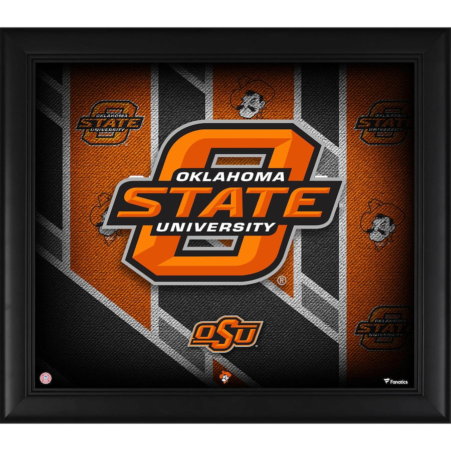 Oklahoma State Cowboys Framed 15'' x 17'' Team Threads Collage