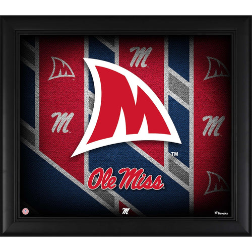 Ole Miss Rebels Framed 15'' x 17'' Team Threads Collage