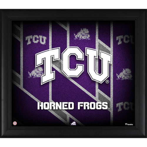 TCU Horned Frogs Framed 15'' x 17'' Team Threads Collage