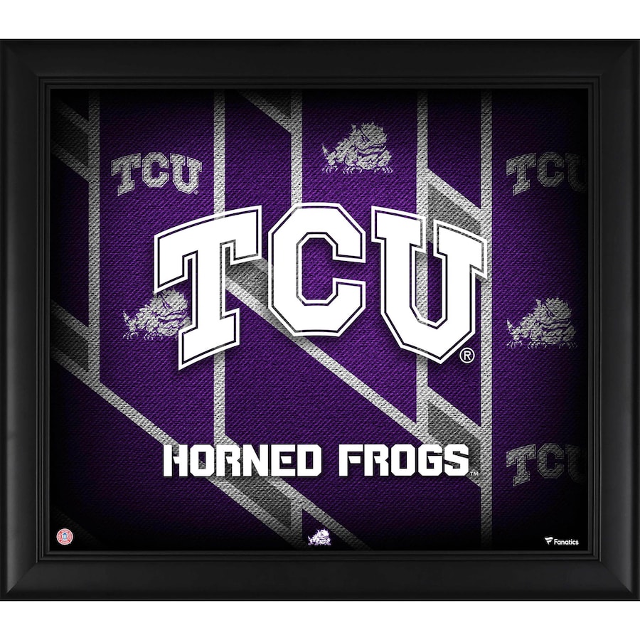 TCU Horned Frogs Framed 15'' x 17'' Team Threads Collage