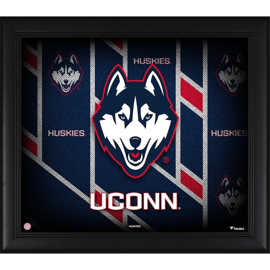 UConn Huskies Framed 15'' x 17'' Team Threads Collage