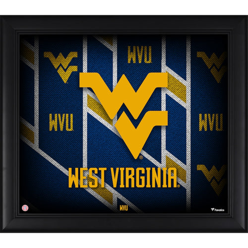 West Virginia Mountaineers Framed 15'' x 17'' Team Threads Collage