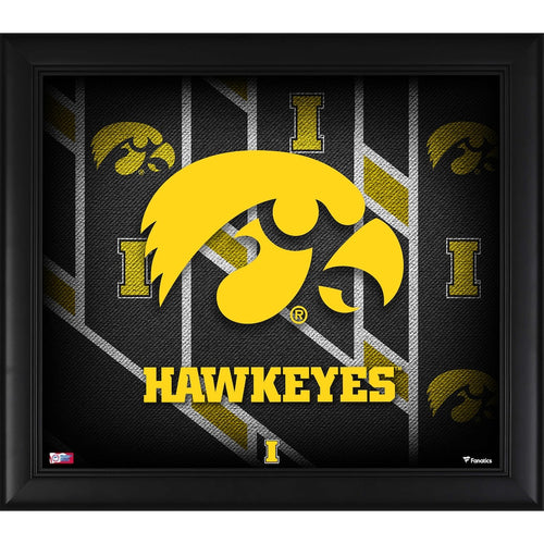 Iowa Hawkeyes Framed 15'' x 17'' Team Threads Collage