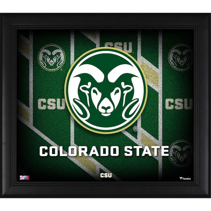 Colorado State Rams Framed 15'' x 17'' Team Threads Collage
