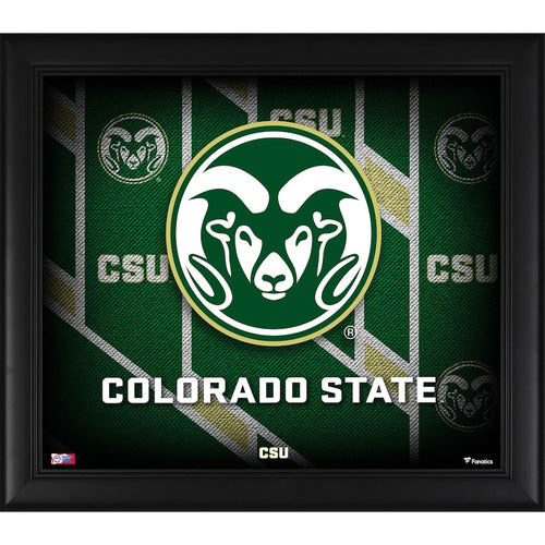 Colorado State Rams Framed 15'' x 17'' Team Threads Collage