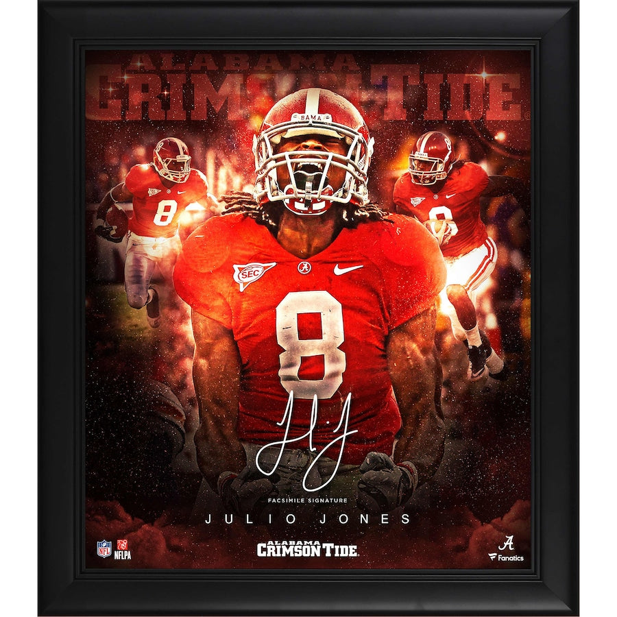 Julio Jones Alabama Crimson Tide Framed 15'' x 17'' Stars of the Game Collage - Facsimile Signature