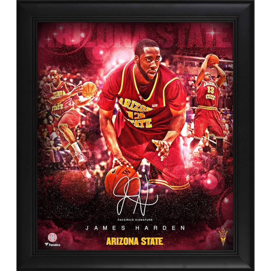 James Harden Arizona State Sun Devils Framed 15'' x 17'' Stars of the Game Collage - Facsimile Signature