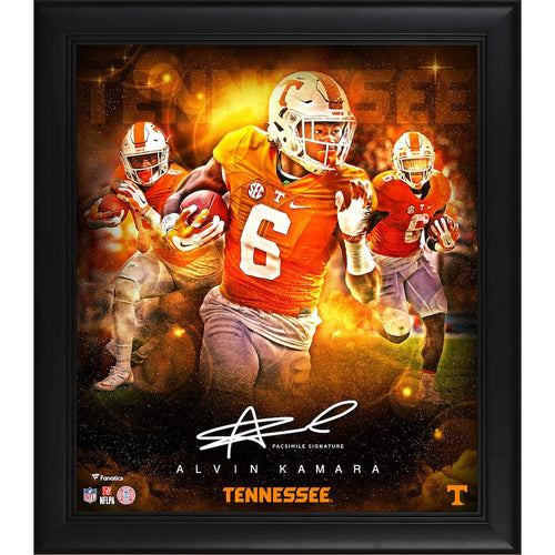 Alvin Kamara Tennessee Volunteers Framed 15'' x 17'' Stars of the Game Collage - Facsimile Signature