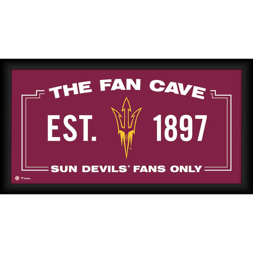 Arizona State Sun Devils Framed 10'' x 20'' Fan Cave Collage