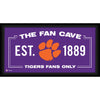 Clemson Tigers Framed 10'' x 20'' Fan Cave Collage