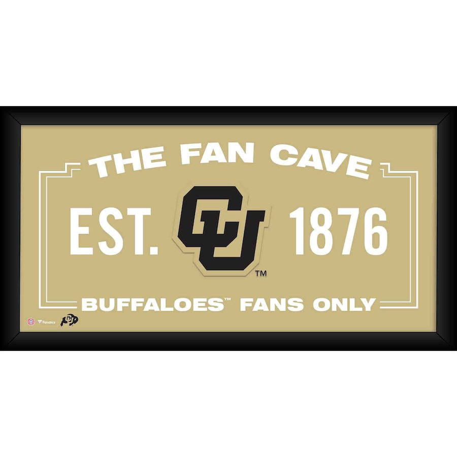 Colorado Buffaloes Framed 10'' x 20'' Fan Cave Collage