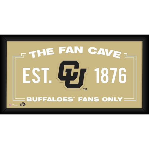 Colorado Buffaloes Framed 10'' x 20'' Fan Cave Collage
