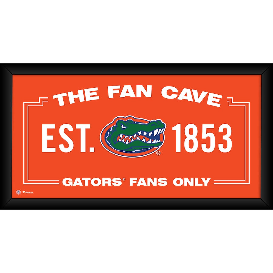 Florida Gators Framed 10'' x 20'' Fan Cave Collage