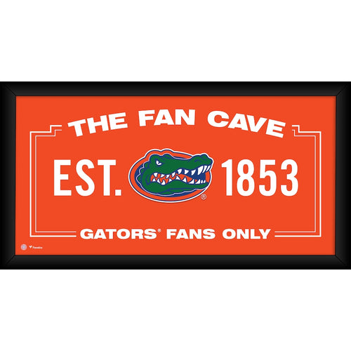 Florida Gators Framed 10'' x 20'' Fan Cave Collage