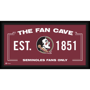 Florida State Seminoles Framed 10'' x 20'' Fan Cave Collage