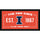 Illinois Fighting Illini Framed 10'' x 20'' Fan Cave Collage