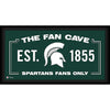 Michigan State Spartans Framed 10'' x 20'' Fan Cave Collage