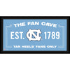 North Carolina Tar Heels Framed 10'' x 20'' Fan Cave Collage