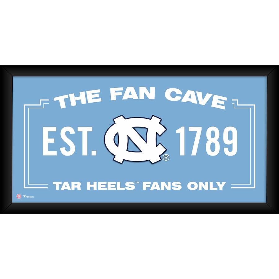 North Carolina Tar Heels Framed 10'' x 20'' Fan Cave Collage