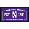 Northwestern Wildcats Framed 10'' x 20'' Fan Cave Collage