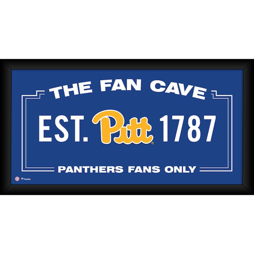 Pittsburgh Panthers Framed 10'' x 20'' Fan Cave Collage