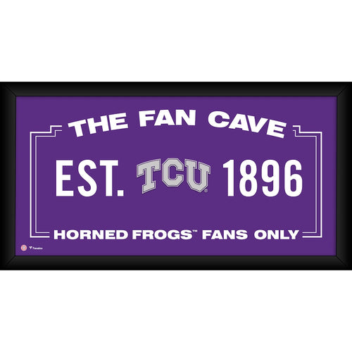 TCU Horned Frogs Framed 10'' x 20'' Fan Cave Collage
