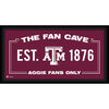 Texas A&M Aggies Framed 10'' x 20'' Fan Cave Collage