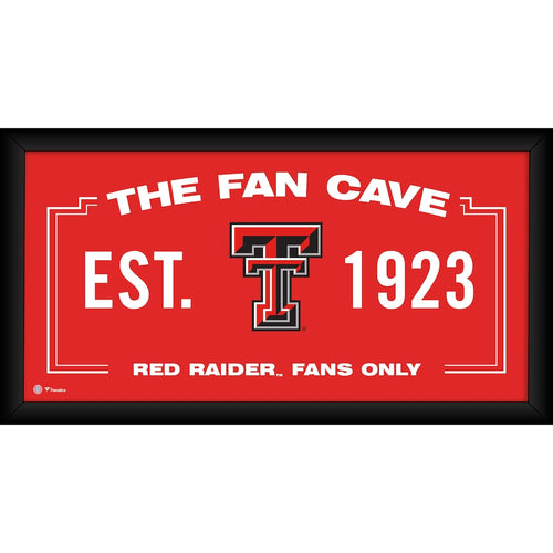 Texas Tech Raiders Framed 10'' x 20'' Fan Cave Collage