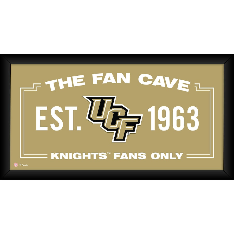UCF Knights Framed 10'' x 20'' Fan Cave Collage
