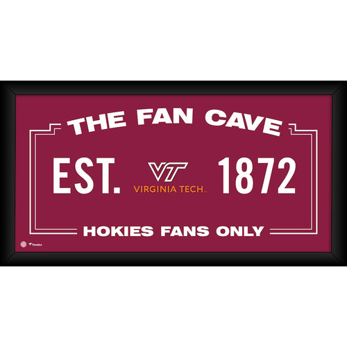 Virginia Tech Hokies Framed 10'' x 20'' Fan Cave Collage