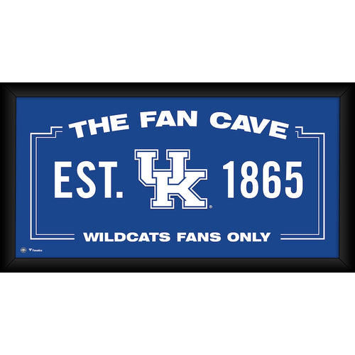 Kentucky Wildcats Framed 10'' x 20'' Fan Cave Collage