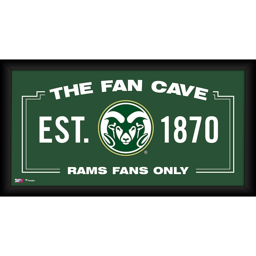 Colorado State Rams Framed 10'' x 20'' Fan Cave Collage