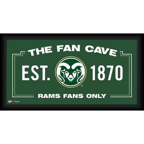 Colorado State Rams Framed 10'' x 20'' Fan Cave Collage