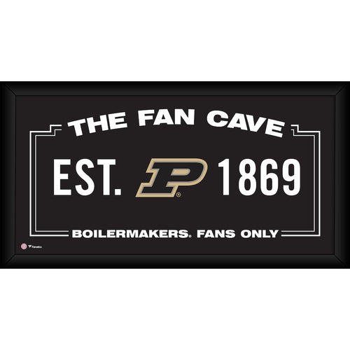 Purdue Boilermakers Framed 10'' x 20'' Fan Cave Collage