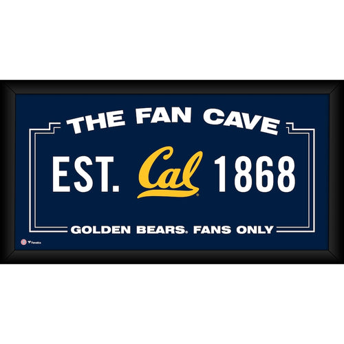 Cal Bears Framed 10'' x 20'' Fan Cave Collage