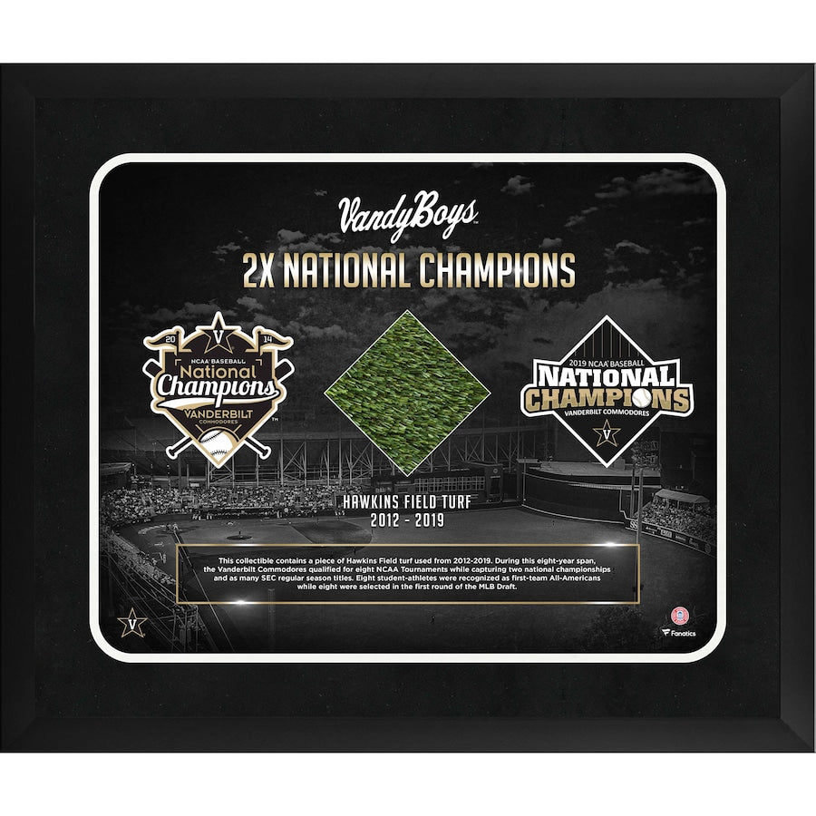 Vanderbilt Commodores Framed 20'' x 24'' Team Collage with a Piece of Game-Used Artificial Turf