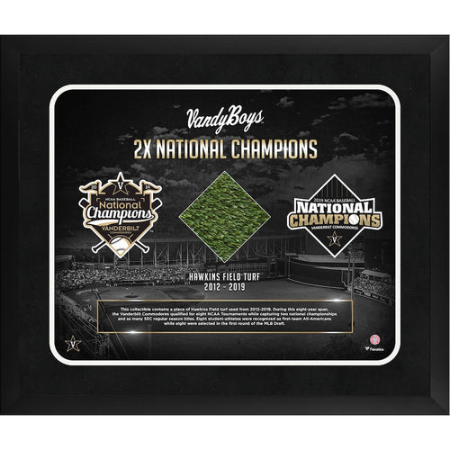 Vanderbilt Commodores Framed 20'' x 24'' Team Collage with a Piece of Game-Used Artificial Turf
