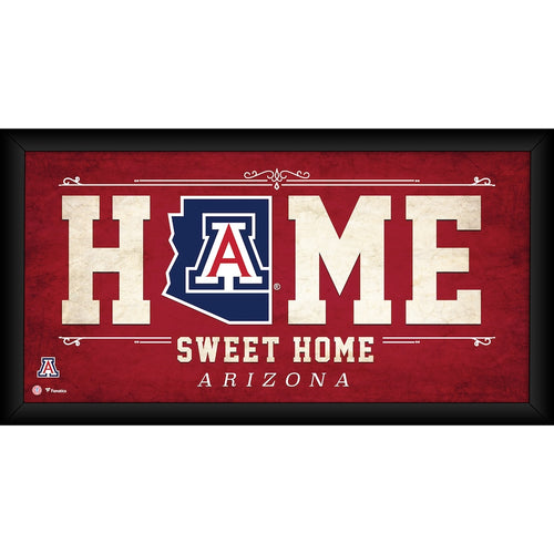 Arizona Wildcats Framed 10'' x 20'' Home Sweet Home Collage