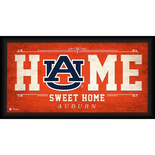 Auburn Tigers Framed 10'' x 20'' Home Sweet Home Collage