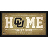 Colorado Buffaloes Framed 10'' x 20'' Home Sweet Home Collage