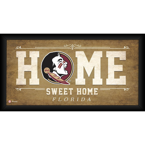 Florida State Seminoles Framed 10'' x 20'' Home Sweet Home Collage