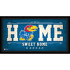 Kansas Jayhawks Framed 10'' x 20'' Home Sweet Home Collage