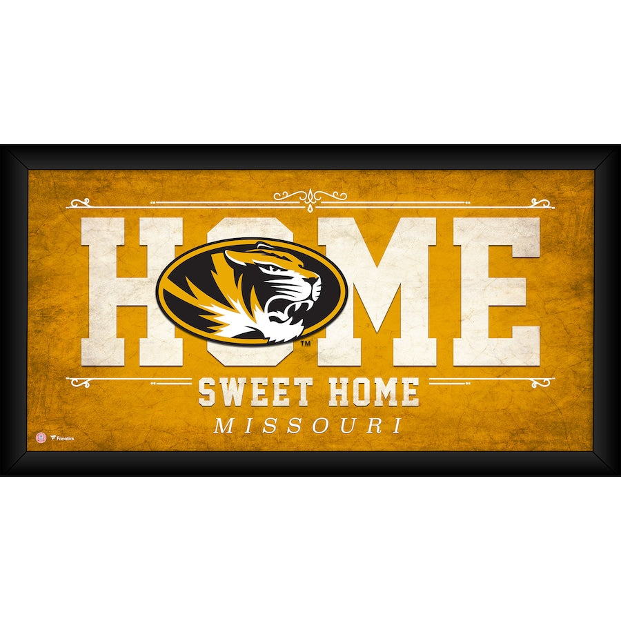 Missouri Tigers Framed 10'' x 20'' Home Sweet Home Collage