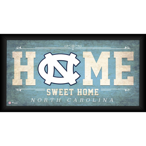North Carolina Tar Heels Framed 10'' x 20'' Home Sweet Home Collage