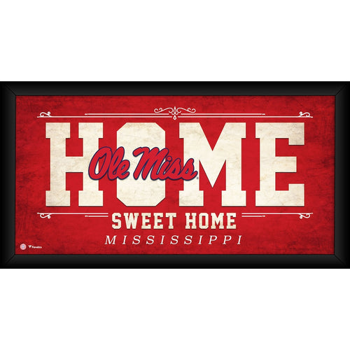 Ole Miss Rebels Framed 10'' x 20'' Home Sweet Home Collage