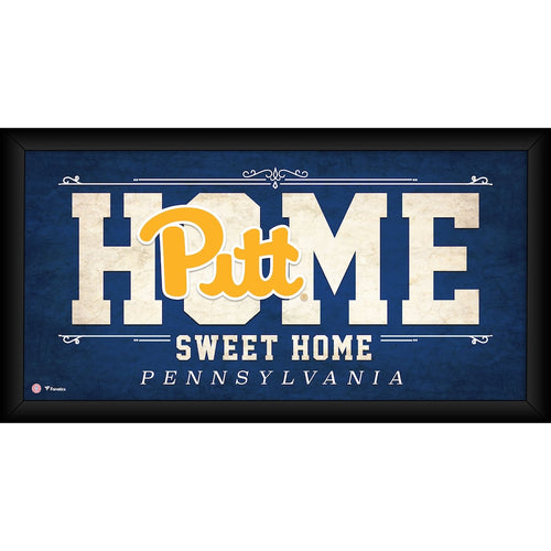 Pittsburgh Panthers Framed 10'' x 20'' Home Sweet Home Collage