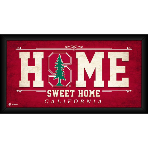 Stanford Cardinal Framed 10'' x 20'' Home Sweet Home Collage