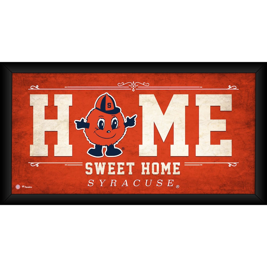Syracuse Orange Framed 10'' x 20'' Home Sweet Home Collage