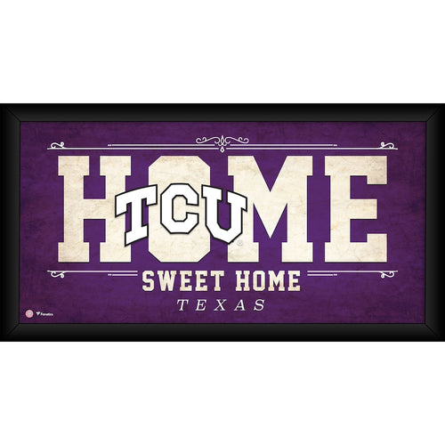 TCU Horned Frogs Framed 10'' x 20'' Home Sweet Home Collage